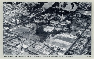 Air View, University of California, Campus, Berkeley, California                                    